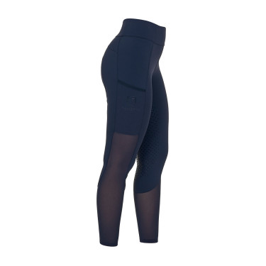 Leggings de mujer full grip con inserciones perforadas Americana marina Azul marino
