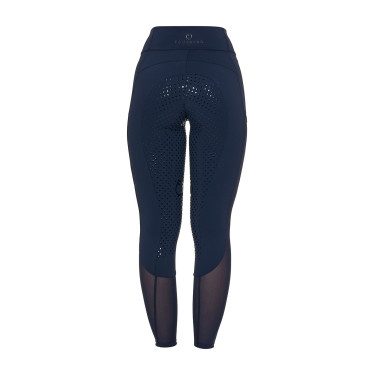 Leggings de mujer full grip con inserciones perforadas Americana marina Azul marino