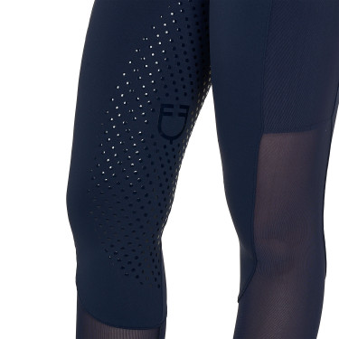 Leggings de mujer full grip con inserciones perforadas Americana marina Azul marino