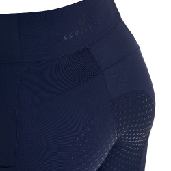 Leggings de mujer full grip con inserciones perforadas Americana marina Azul marino