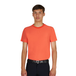 Camiseta de entrenamiento para hombre en tejido técnico con microperforaciones