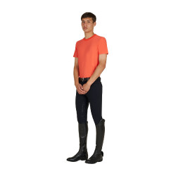 Camiseta de entrenamiento para hombre en tejido técnico con microperforaciones