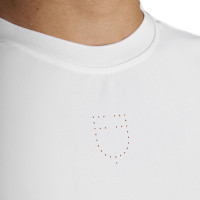 Camiseta de entrenamiento para hombre en tejido técnico con microperforaciones Blanco
