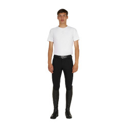 Camiseta de entrenamiento para hombre en tejido técnico con microperforaciones Blanco