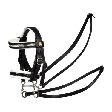 Brida para caballo de juguete con acolchado blanco Rock Sheet