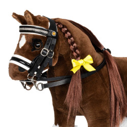 Brida para caballo de juguete con acolchado blanco Rock Sheet