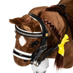 Brida para caballo de juguete con acolchado blanco Rock Sheet