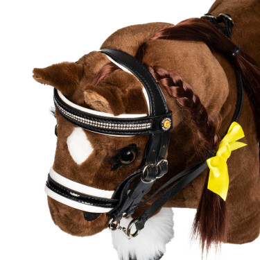 Brida para caballo de juguete con acolchado blanco Rock Sheet