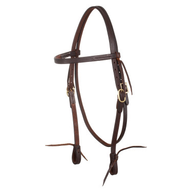 Testera western con frontalera lisa