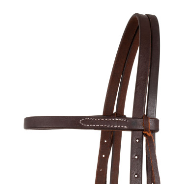 Testera western con frontalera lisa