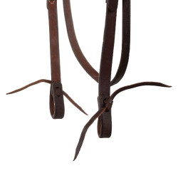 Testera western con frontalera lisa