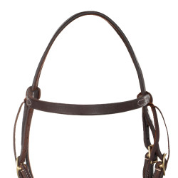 Testera western con frontalera lisa