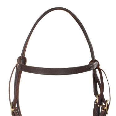 Testera western con frontalera lisa