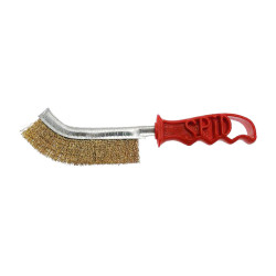 Cepillo para cascos de acero latonado