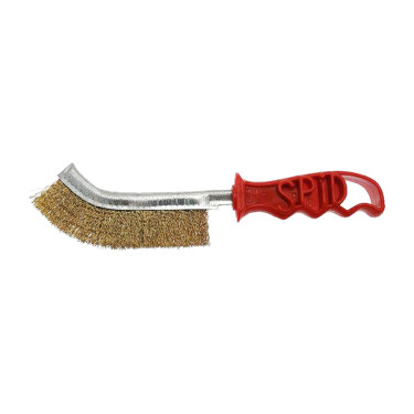Cepillo para cascos de acero latonado