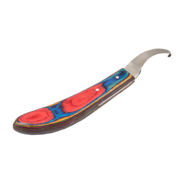 Cuchillo para cascos con hoja curva