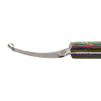 Cuchillo para cascos con hoja curva