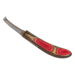 Cuchillo para cascos de doble filo