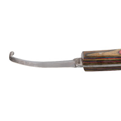 Cuchillo para cascos de doble filo