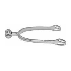Espuelas Inox Hombre Soft Touch con medias lunas horizontales giratorias 30 mm