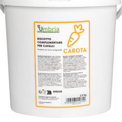 Galleta vegetal para caballos sabor zanahoria 2,5 kg