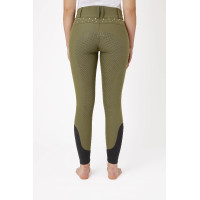 Pantalones de Montar con Cintura Alta y Agarre Completo con Cristales para Mujer Horze