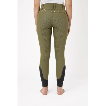 Pantalones de Montar con Cintura Alta y Agarre Completo con Cristales para Mujer Horze