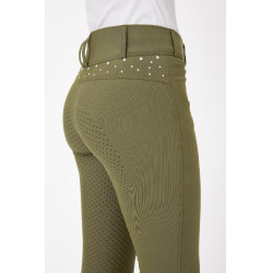 Pantalones de Montar con Cintura Alta y Agarre Completo con Cristales para Mujer Horze