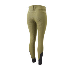 Pantalones de Montar con Cintura Alta y Agarre Completo con Cristales para Mujer Horze