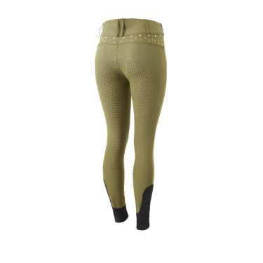 Pantalones de Montar con Cintura Alta y Agarre Completo con Cristales para Mujer Horze
