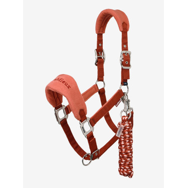 Cabezada y ramal LeMieux Vogue Esme Russet Naranja