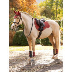LeMieux Cuadra GP de Ante Reflectante Russet Naranja