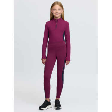 Pantalón de equitación Young Rider LeMieux Orla Harlow Coral Crush Mora Burdeos
