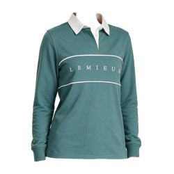 Polo de rugby LeMieux Rochelle para mujer Aloe Azul
