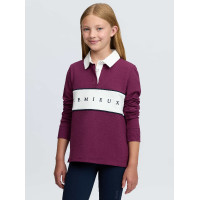 Polo de rugby LeMieux Young Rider Riley Mora Burdeos