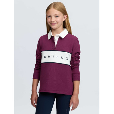 Polo de rugby LeMieux Young Rider Riley Mora Burdeos