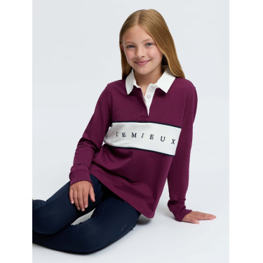 Polo de rugby LeMieux Young Rider Riley Mora Burdeos