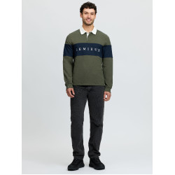 Polo de rugby LeMieux hombre Oliva Verde