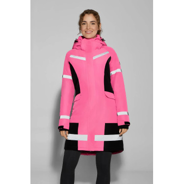 Amaya abrigo de equitación impermeable de alta visibilidad para mujer Horze Amaya abrigo de equitación impermeable de alta visibilidad para mujer Horze