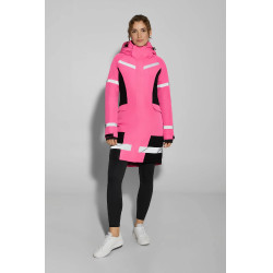 Amaya abrigo de equitación impermeable de alta visibilidad para mujer Horze Amaya abrigo de equitación impermeable de alta visibilidad para mujer Horze