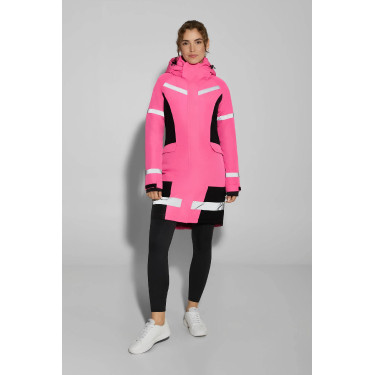 Amaya abrigo de equitación impermeable de alta visibilidad para mujer Horze Amaya abrigo de equitación impermeable de alta visibilidad para mujer Horze