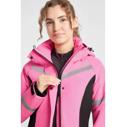 Amaya abrigo de equitación impermeable de alta visibilidad para mujer Horze Amaya abrigo de equitación impermeable de alta visibilidad para mujer Horze