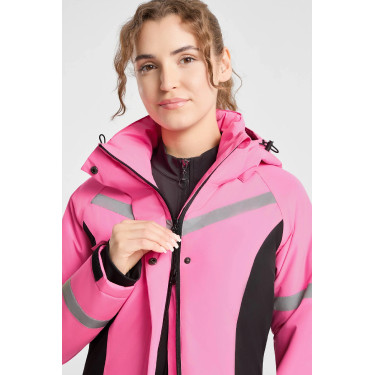 Amaya abrigo de equitación impermeable de alta visibilidad para mujer Horze Amaya abrigo de equitación impermeable de alta visibilidad para mujer Horze