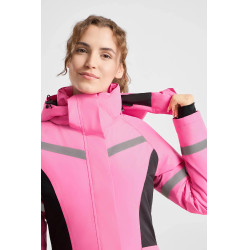 Amaya abrigo de equitación impermeable de alta visibilidad para mujer Horze Amaya abrigo de equitación impermeable de alta visibilidad para mujer Horze