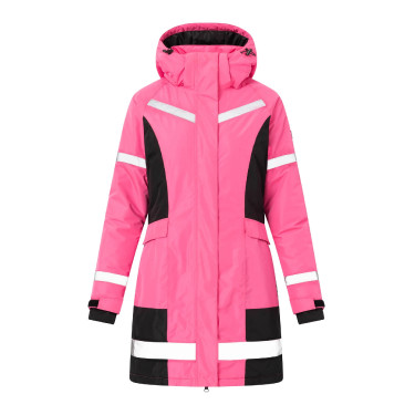 Amaya abrigo de equitación impermeable de alta visibilidad para mujer Horze Amaya abrigo de equitación impermeable de alta visibilidad para mujer Horze