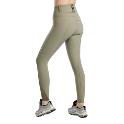 Pantalones de montar MoGaia Gun Metal Caviar con bolsillos para móvil Blanco F/G Montar