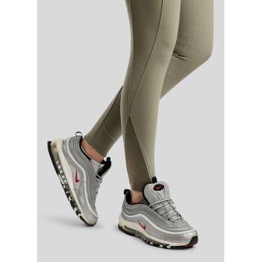 Pantalones de montar MoGaia Gun Metal Caviar con bolsillos para móvil Blanco F/G Montar