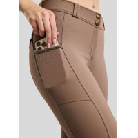 Pantalones de Montar MOVeronica Golden Quartz Crystaltape con bolsillos para móvil color marrón nougat F/G Montar
