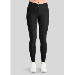 Pantalones de Montar MOVeronica Golden Quartz Crystaltape con bolsillos para móvil color marrón nougat F/G Montar Negro