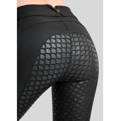 Pantalones de Montar MOVeronica Golden Quartz Crystaltape con bolsillos para móvil color marrón nougat F/G Montar Negro